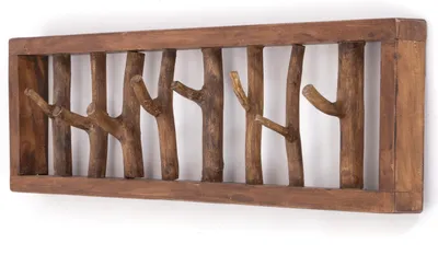 Produktbild von WANDGARDEROBE AST-HAKEN | 82x22cm, Altholz, Shabby Chic Kleiderhaken