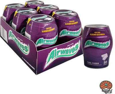 Produktbild von Wrigley`s Airwaves Cool Cassis Kaugummi, 6x 70g