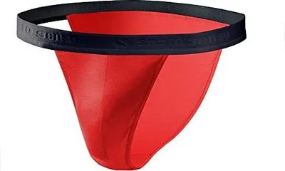 Produktbild von Sesto Senso Pánské slipy TANGA PUMA Pánské kalhoty, Barva: červená, Velikost: M