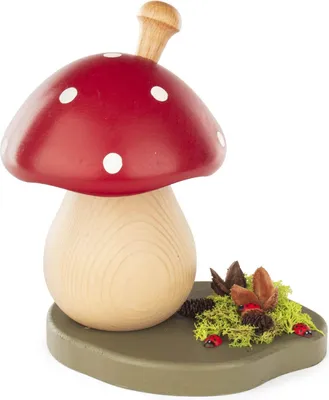 Produktbild von Räucherfigur Räucherpilz Fliegenpilz groß BxHxT 17,5x19x12cm NEU