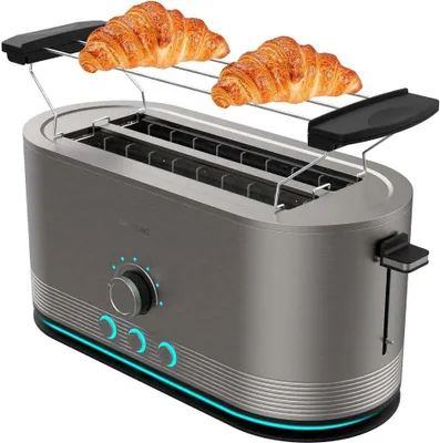 Obrázok produktu pre Cecotec 03287, 4 krajcov, Nerezová oceľ, Otočné, Tlačidlá, 1400 W