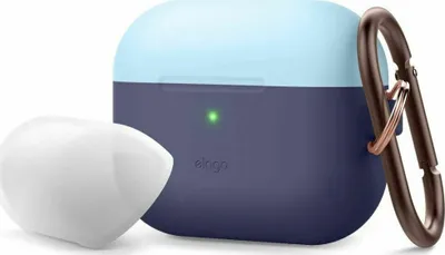 Produktbild von Elago Duo Hang Case für AirPods Pro Pastel Blue & Nightglow Blue / Jean Indigo