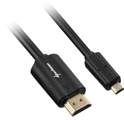 Produktbild von Sharkoon Kabel HDMI Stecker > micro HDMI Stecker, (1,5 Meter, HDMI 4K)