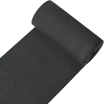 Elastikband 3 m, 120 mm, schwarz, flach, dehnbar, für Nähen & Basteln