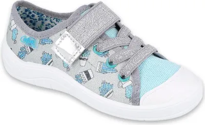 Produktbild von BEFADO Mädchen Sneakers Klettverschluss Kaktus Silber 36
