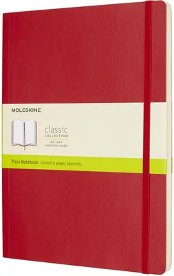Image de Moleskine Scarlet Red Extra Large Plain Notebook Soft