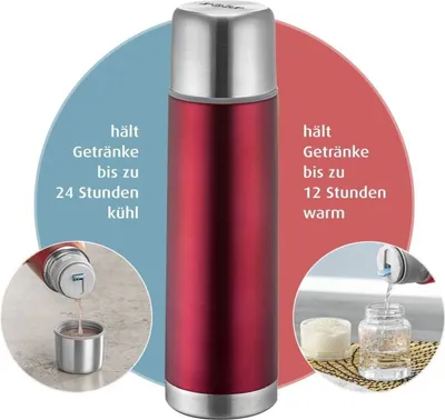 Produktbild von reer Isolierflasche Colour rot 0,5 l