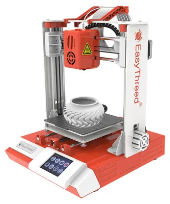 Produktbild von EasyThreed K6 Plus 3D-Drucker FDM-Desktop-Druckmaschine 150 x 150 x 150 mm Druckgroesse Abnehmbare Plattform mit Touchscreen-Steuerung Drucken mit TF-Karte/USB-Anschluss