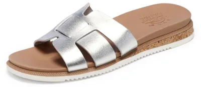Immagine prodotto di Skechers, sandali bassi da donna, modello Desert Kiss, color argento, taglia 37,5 EU