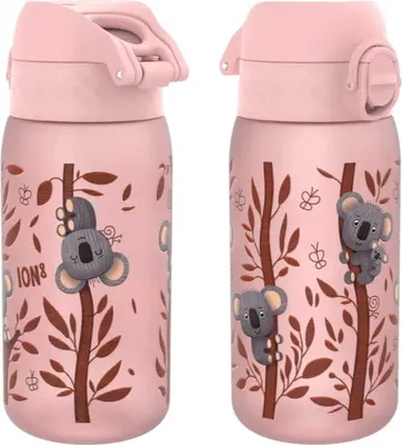 Produktbild von ION8 | Wasserflasche Recyclon - 350ml - Rosa Koalas - BPA-frei - Leicht und Sicher