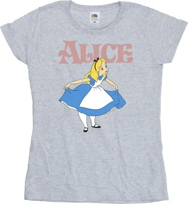 Produktbild von Disney - "Alice In Wonderland Take A Bow" T-Shirt für Damen BI6882 (M) (Grau)