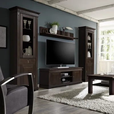 Produktbild von Wohnwand kolonial Kiefer massiv Cordoba