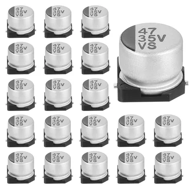 Alu-Elektrolytkondensatoren 47 µF 35 V, 20 St., 6,3x5,4 mm