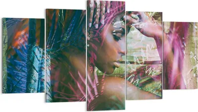 Produktbild von Bild auf Leinwand - Leinwandbild - frau modern - 160x85cm - Wand Bild - Wanddeko - Wandbilder - Leinwanddruck - Bilder - Kunstdruck - Wanddekoration - Leinwand bilder - Wandkunst - EA160x85-3501