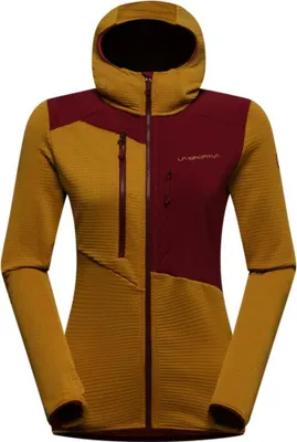 Zdjęcie produktu dla Lucendro Thermal Hoody W, Mountaineering Fleece, Damen - La Sportiva, Größe:M, Farbe:E32R25-Savana/Redwood