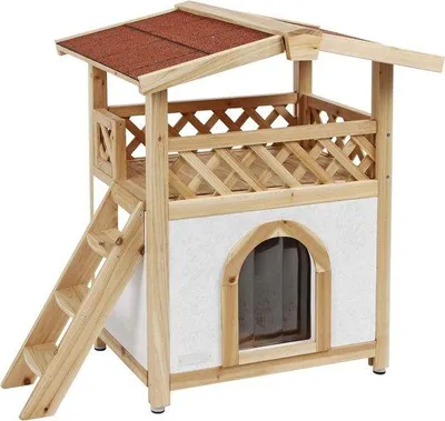 Productafbeelding van Famanu Kattenhuis, warm en zacht – Wasbaar hondenbed met afneembaar kussen