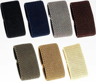 Produktbild von 7 elastische Gürtelschlaufen in 7 Farben