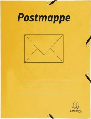 Image de 25x EXACOMPTA 55549B Farde à courrier A4 425 g/qm élastique 3 rabats jaune