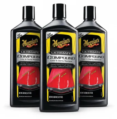 Produktbild von 3 x Meguiar's® Ultimate Compound - 450 ml - Lackreiniger Schleifpaste Politur