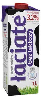 Zdjęcie produktu dla Mleko UHT Łaciate 3,2% bez laktozy 1L