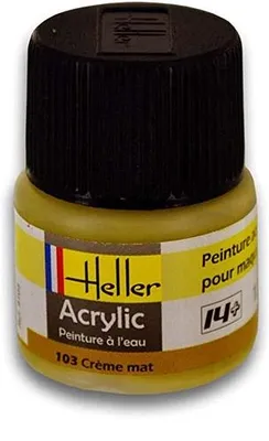 Produktbild von Heller 9103 -  Peinture Acrylic 103 creme mat, 12ml - Neu