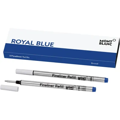 Image de Montblanc® 124500 Mine fine - B, 2 pièces, bleu royal
