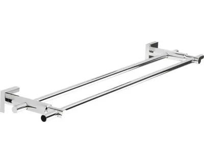 Produktbild von tesa Badetuchhalter doppelt HUKK 70 cm chrom