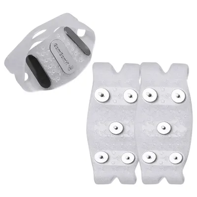 Produktbild von 1 Paar Schuhspikes, Anti Rutsch Spikes für Schuhe Winter, Weiß