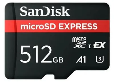 Image de SanDisk GamePlay Express microSD 512 Go, 512 Go, MicroSD, Classe 10, UHS-I, 880 Mo/s, 650 Mo/s