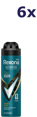 Produktbild von 6x Rexona Deospray für Herren - Advanced Protection Sport, kühlend, 150 ml