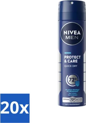 Produktbild von NIVEA Men Deodorant Spray Protect & Care 150 ml - Vorteilspack - 20 Stücke