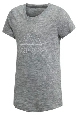 Immagine prodotto di Maglietta ID Winner per bambine Adidas - Grigio scuro, bianco, grigio scuro
