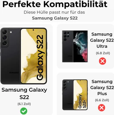 Zdjęcie produktu dla Pokrowiec na telefon komórkowy Samsung z paskiem etui na telefon komórkowy kieszenie na kartypoliuretan skórzana torba na ramię Galaxy S22 szary