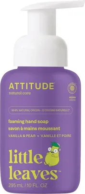 Imagen del producto de Jabón de Manos Espumoso para Niños Vainilla y Pera 295 ml ATTITUDE