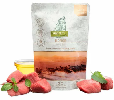 Image de ISEGRIM - Sachet pour chien - viande de cheval - 410g