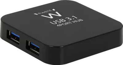 Produktbild von Ewent EW1134, USB 3.2 Gen 2 (3.1 Gen 2) Type-A, USB 3.2 Gen 1 (3.1 Gen 1) Type-A, 5000 Mbit/s, Schwarz, 0,525 m, USB