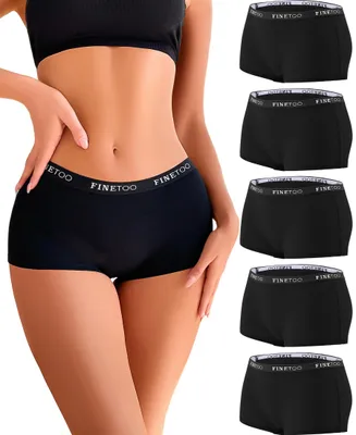Produktbild von Pack mit 5 Damenboxershorts aus Baumwolle