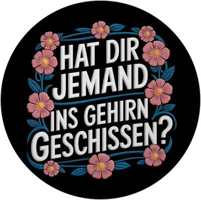 Produktbild von Hat dir jemand ins Gehirn geschissen Blumensprache Magnet mit Flaschenöffner