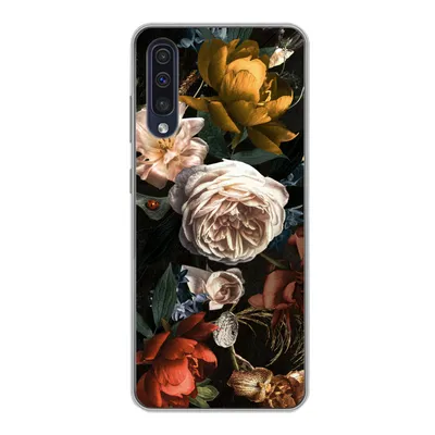 Produktbild von MuchoWow® Handyhülle Schutzhülle Hülle für Samsung Galaxy A30s Blumen - Natur - Muster Silikon Softcase Handy Hülle - Karteninhaber