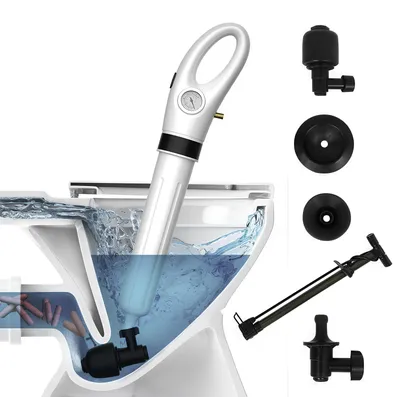 Zdjęcie produktu dla Pneumatyczny tłok do usuwania zatorów w rurach z 4 końcówkami