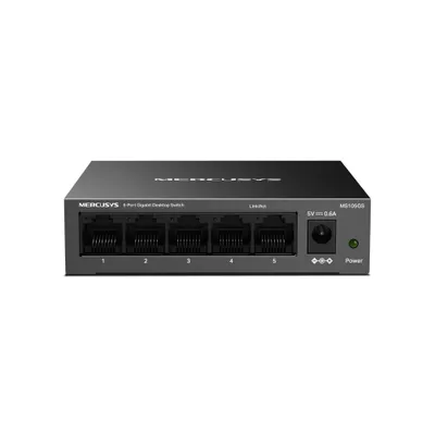 Immagine prodotto di Mercusys MS105GS - Desktop switch. 5 Gigabit ports. black