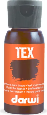 Produktbild von Darwi 4x Stoffmalfarbe Flasche 50ml, Dunkelbraun Dunkelbraun DA0100050805C