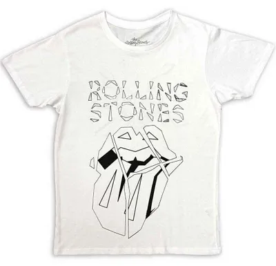 Produktbild von The Rolling Stones Hackney Diamonds Diamond Tongue Outline (Back Print) White S T-Shirt