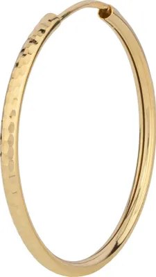 Produktbild von Einzel Creole 585 Gelb Gold 14 Karat Ø30mm Rund Ohrring 2,0mm Stärke Ohrschmuck