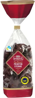 Produktbild von Lambertz Aachener Printen Sterne schokoliert Schokoladenprinten 200g