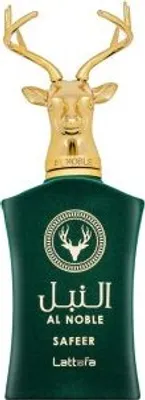 Produktbild von Lattafa Al Noble Safeer Eau de Parfum Unisex 100 ml – Holzig-Aromatisch, Frisch-Würzig mit Amber, Erde, Kräutern, Wermut und Bergamotte