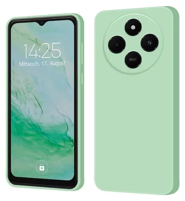 Produktbild von Hülle für Xiaomi Redmi 14C Case Cover Bumper Smartphone Softgrip Schutzhülle Farbe: Türkis