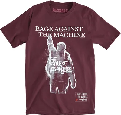 Obrázek produktu pro Rage Against the Machine - Tričko s nápisem "BOLA Album Cover" pro muže RO3248 (XL) (Weinrot)