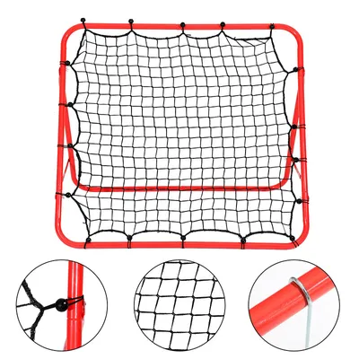 Produktbild von Jopassy Fußball Rebounder Kickback Rückprallwand Tor Prallwand Netz Einstellbar für Übungen 103 x 100 cm