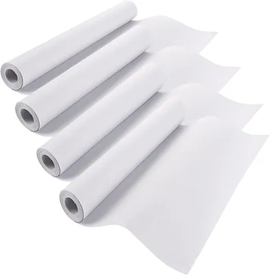 Immagine prodotto di Rotolo di carta da disegno, 42,5 cm x 15 m, confezione da 4 pezzi, colore bianco, per pittura